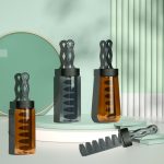 Factory 280ml Hair Oil Comb Applicator Bottle Hair Dye Packaging Bottle For Hair Oil With Plastic Comb