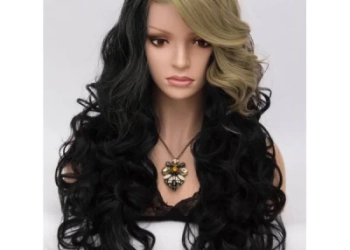 New Trend Long Beach Wave Skin Top High Quality White Long Hair Wig